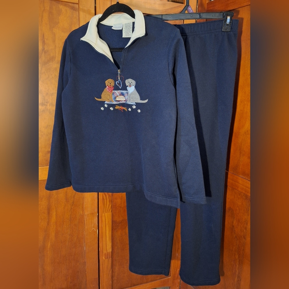 🦮🐕‍🦺 WHITE STAG women's lounge wear set. Size M (8/10)